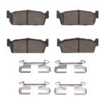 R1 Concepts 90-92 Infiniti M30 Rear Semi Met Brake Pads and Hardware Kit