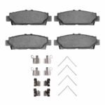 R1 Concepts 90-92 Lexus Ls400 Rear Semi Met Brake Pads and Hardware Kit