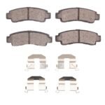 R1 Concepts 91-06 Nissan Tsuru (Mexico) Rear Semi Met Brake Pads and Hardware Kit