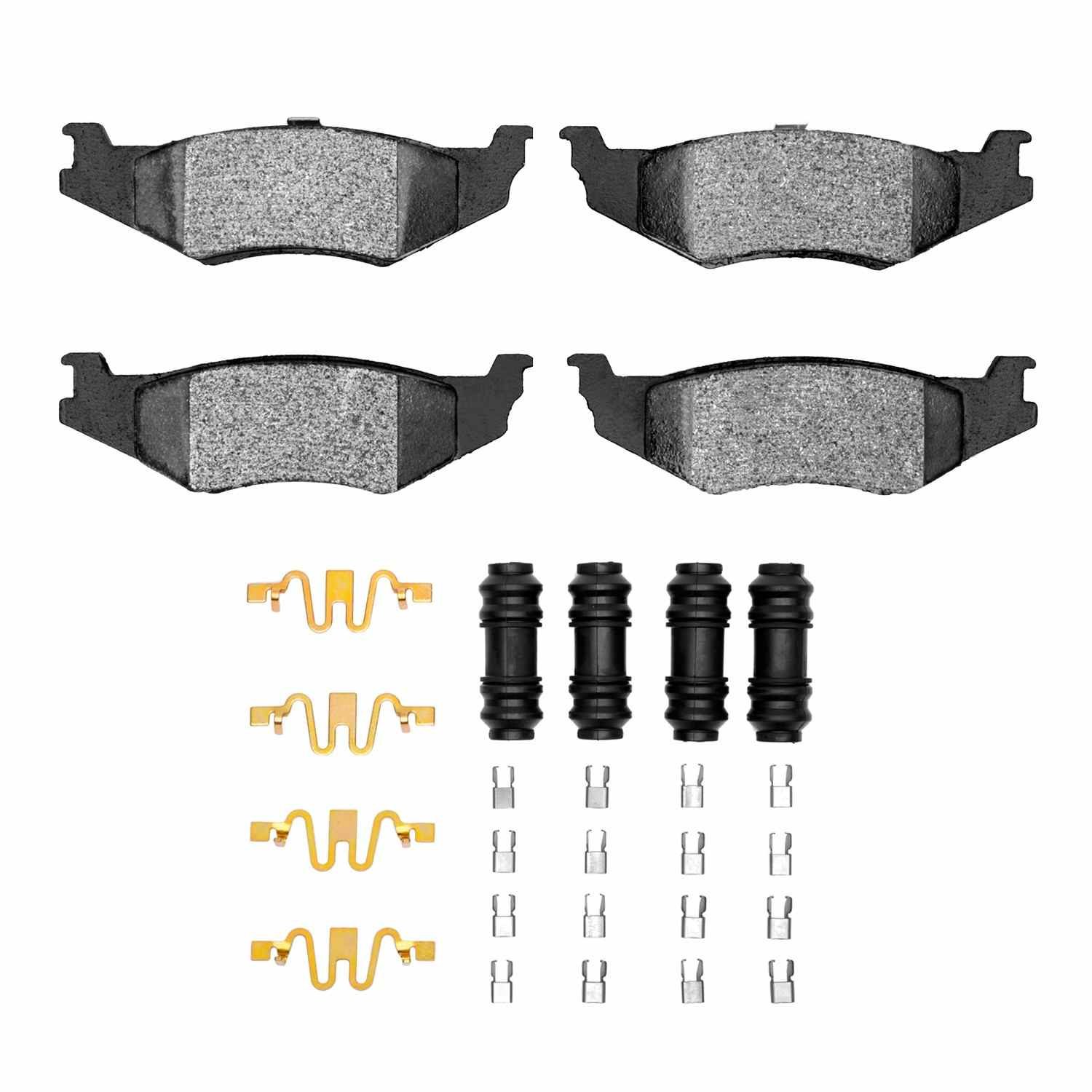 DF_2311051201_Fro.jpg R1 Concepts 89-10 Chrysler Daytona Rear Semi Met Pads & Hardware Kit - Image 1