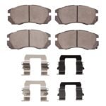 R1 Concepts 90-96 Subaru Legacy Front Semi Met Brake Pads and Hardware Kit