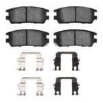 R1 Concepts 90-00 Mitsubishi Montero Rear Semi Met Brake Pads and Hardware Kit