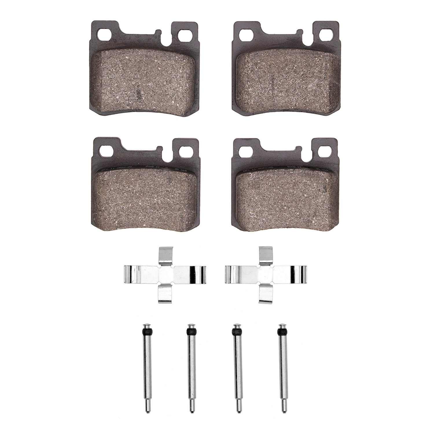 DF_2311062001_Fro.jpg R1 Concepts 86-95 Mercedes-Benz 190E Rear Semi Met Pads & Hardware Kit - Image 1