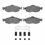 R1 Concepts 95-04 Ford Contour Front Semi Met Pads & Hardware Kit