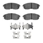 R1 Concepts 89-06 Nissan Altima Front Semi Met Brake Pads and Hardware Kit