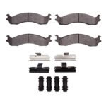 R1 Concepts 98-03 Dodge Ram 2500 Van Front Semi Met Pads & Hardware Kit