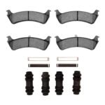 R1 Concepts 95-02 Ford Explorer Sport Rear Semi Met Pads & Hardware Kit