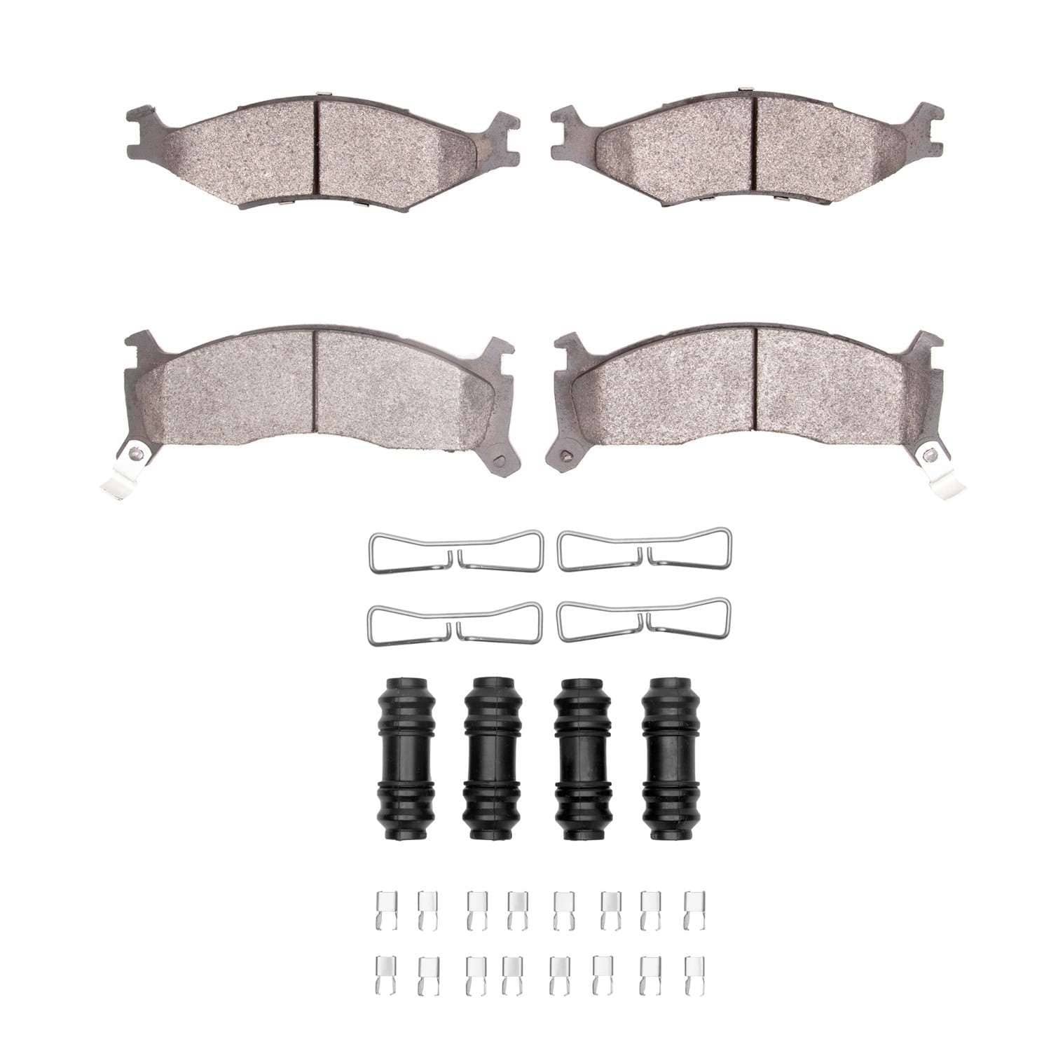 DF_2311067001_Fro.jpg R1 Concepts 95-97 Kia Sportage (USA/Canada) Front Semi Met Pads & Hardware Kit - Image 1