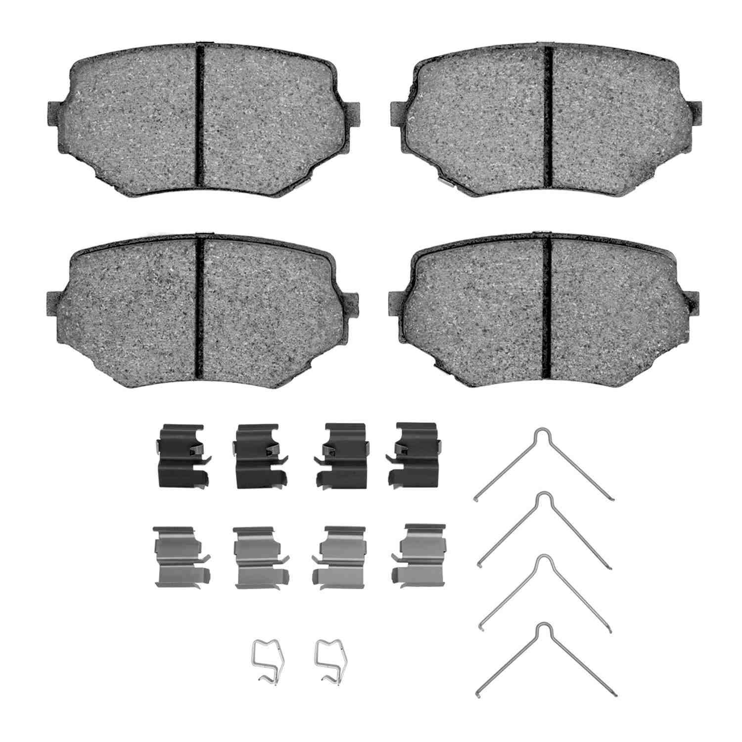 DF_2311068001_Fro.jpg R1 Concepts 96-08 Suzuki Sidekick Front Semi Met Brake Pads and Hardware Kit - Image 1