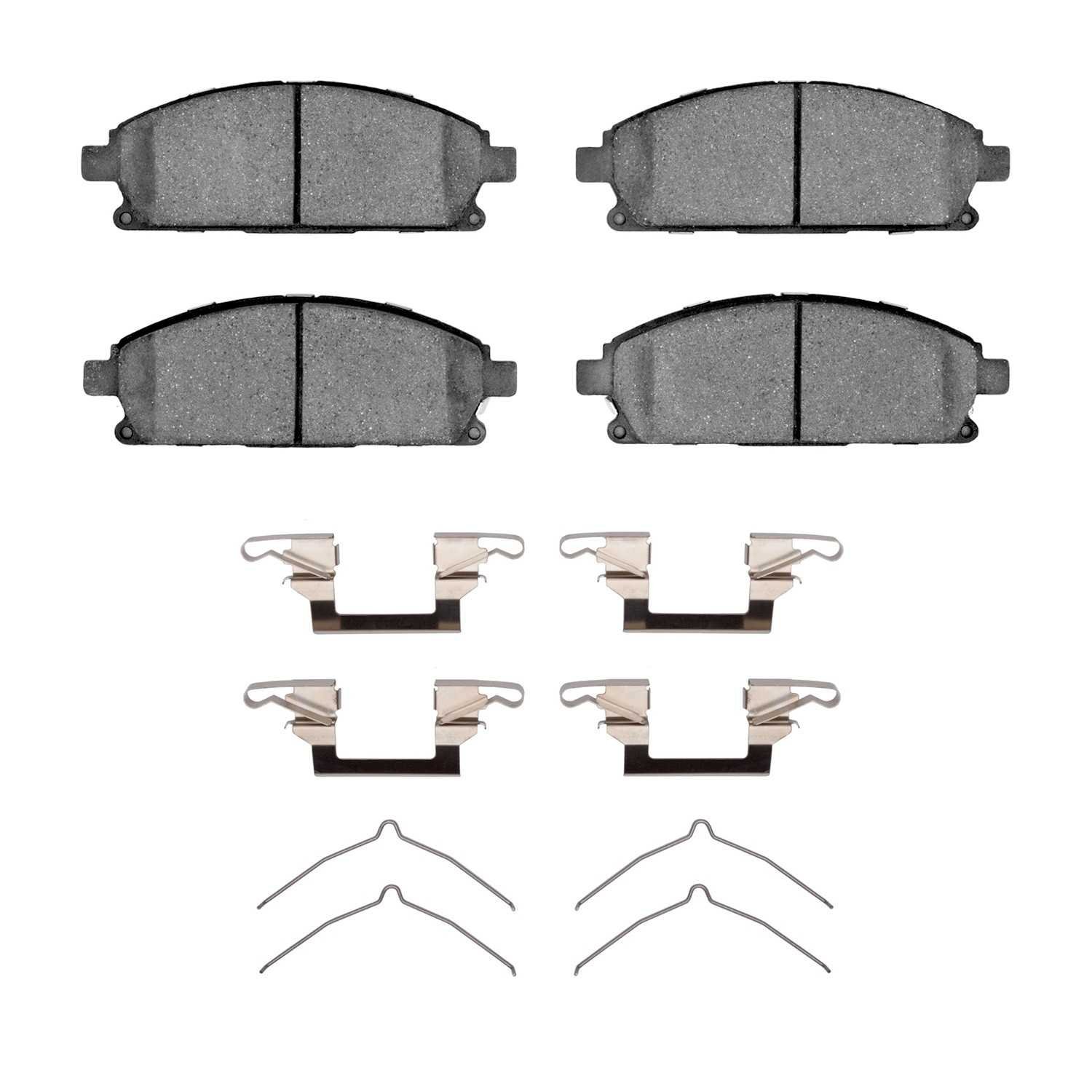 DF_2311069102_Fro.jpg R1 Concepts 96-04 Nissan Pathfinder Front Semi Met Brake Pads and Hardware Kit - Image 1