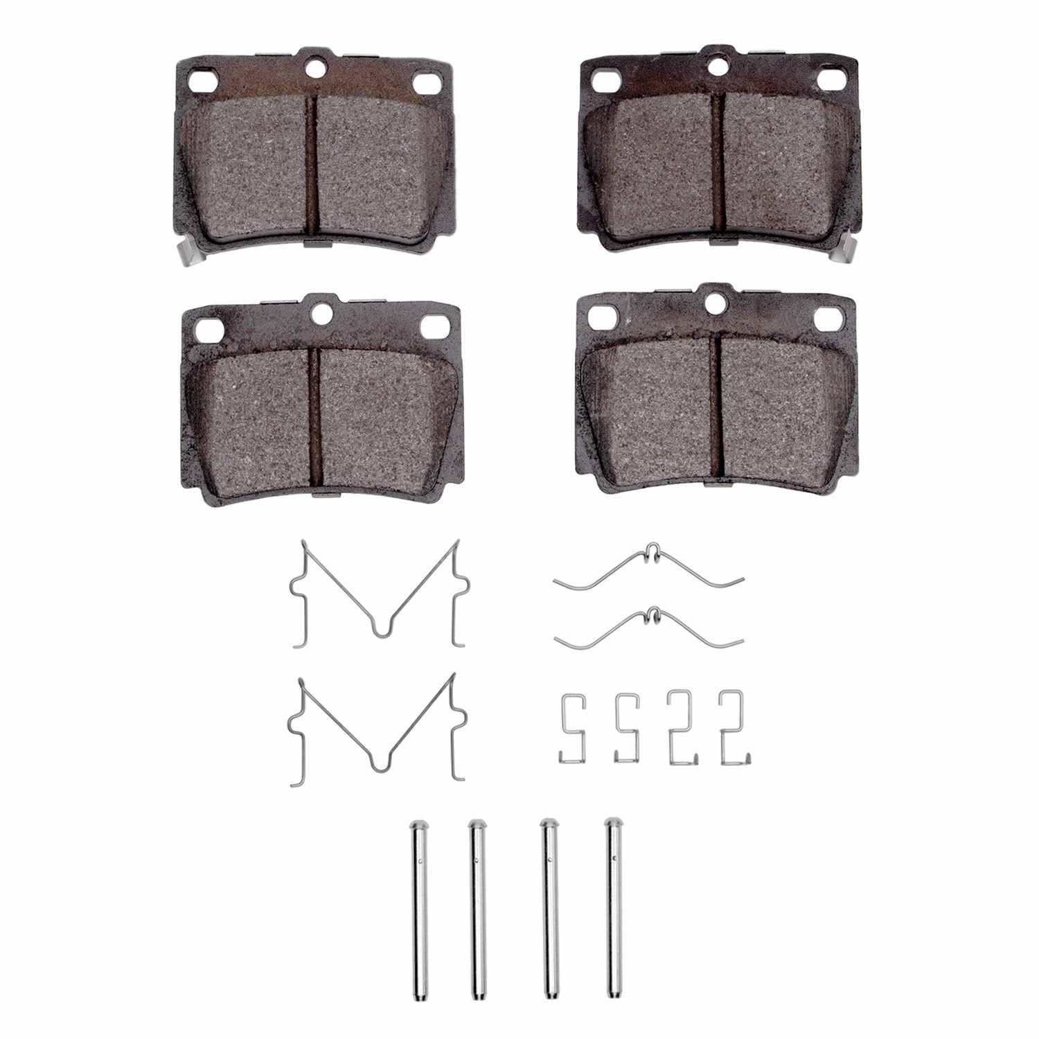 DF_2311073301_Fro.jpg R1 Concepts 97-04 Mitsubishi Montero Sport (USA/Canada) Rear Semi Met Pads & Hardware Kit - Image 1