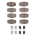 R1 Concepts 95-04 Mitsubishi Fuso Front Semi Met Brake Pads and Hardware Kit