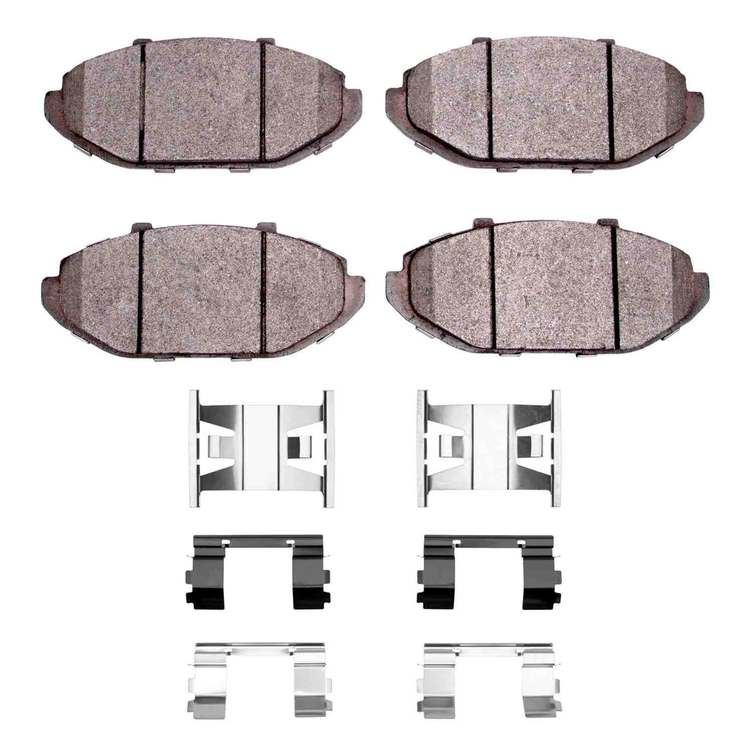 DF_2311074801_Fro.jpg R1 Concepts 98-02 Ford Crown Victoria Front Semi Met Pads & Hardware Kit - Image 1