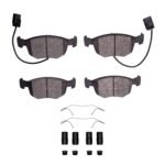 R1 Concepts 98-99 Ford Contour Front Semi Met Pads & Hardware Kit