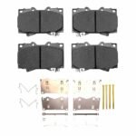 R1 Concepts 98-07 Toyota Land Cruiser Front Semi Met Brake Pads and Hardware Kit