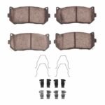R1 Concepts 98-03 Kia Spectra Rear Semi Met Brake Pads and Hardware Kit