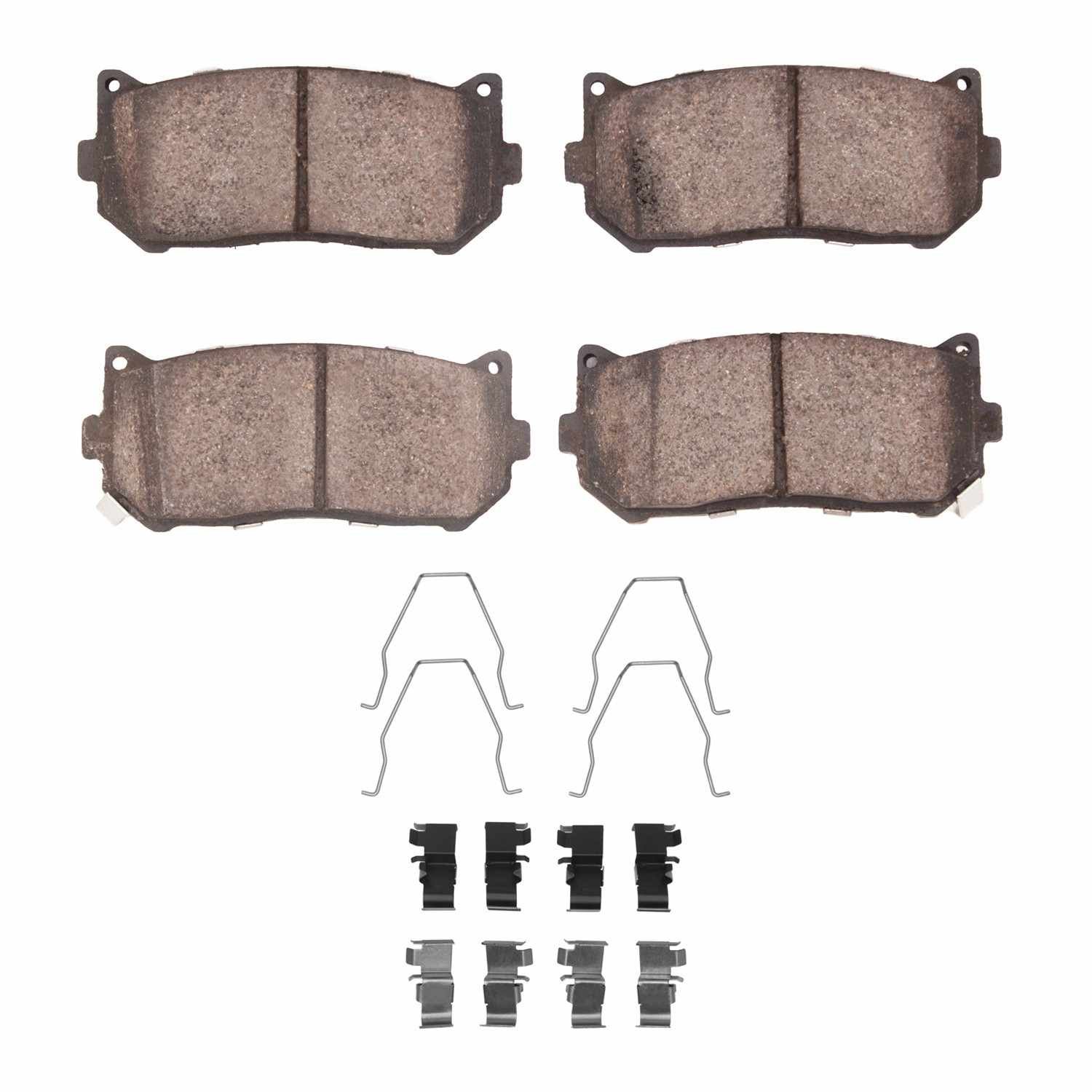 DF_2311077501_Fro.jpg R1 Concepts 98-03 Kia Spectra Rear Semi Met Brake Pads and Hardware Kit - Image 1