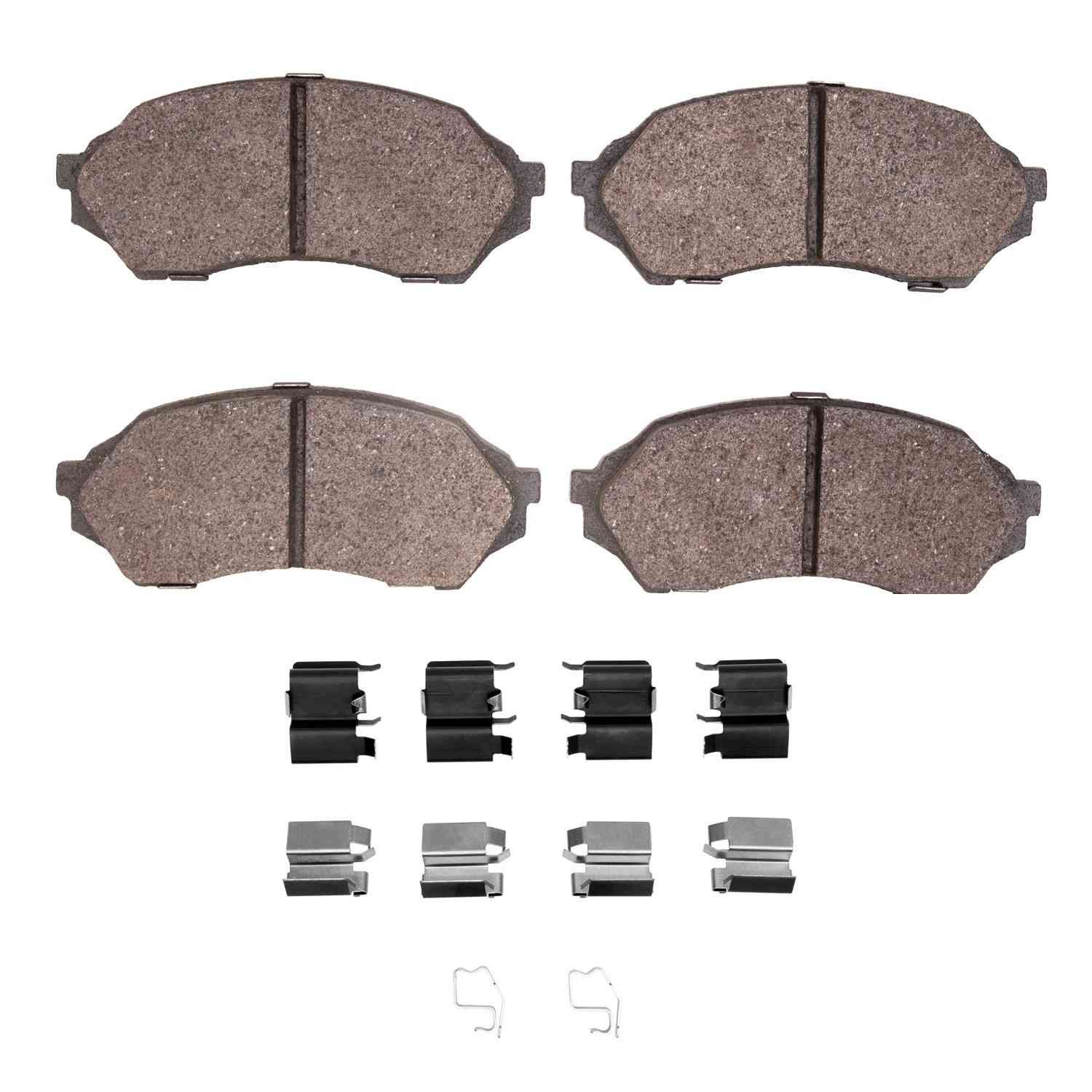 DF_2311079801_Fro.jpg R1 Concepts 99-01 Mazda Protege Front Semi Met Pads & Hardware Kit - Image 1