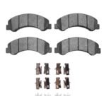 R1 Concepts 98-99 Chevrolet W5500 Tiltmaster Front Semi Met Pads & Hardware Kit