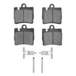 R1 Concepts 00-03 Mercedes-Benz CL55 AMG Rear Semi Met Pads & Hardware Kit