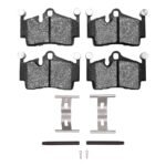 R1 Concepts 05-23 Porsche 718 Boxster Rear Semi Met Pads & Hardware Kit