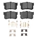 R1 Concepts 94-98 Hyundai Sonata Rear Semi Met Brake Pads and Hardware Kit