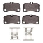 R1 Concepts 07-13 Porsche 911 Rear Semi Met Pads & Hardware Kit