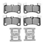 R1 Concepts 08-10 Porsche Cayenne Rear Semi Met Pads & Hardware Kit