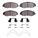 R1 Concepts 96-15 Honda Civic Sedan Front Semi Met Brake Pads and Hardware Kit