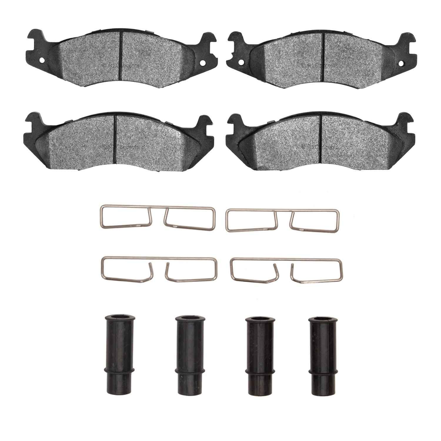 DF_2400020301_Fro.jpg R1 Concepts 82-92 American Motors CONCORD Front Performance Off-Road/Tow Brake Pads & Hardware Kit - Image 1