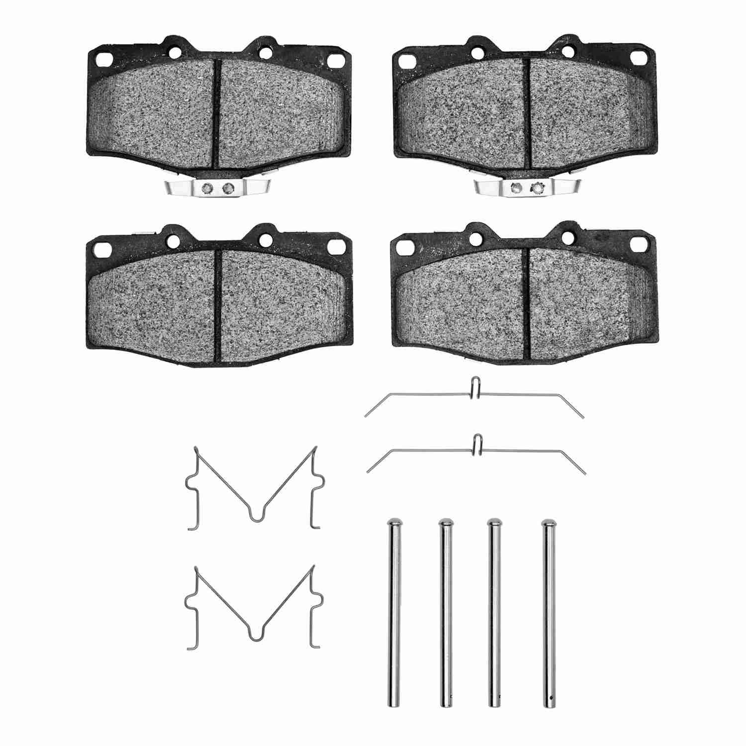 DF_2400041001_Fro.jpg R1 Concepts 88-95 Toyota Pickup Front Performance Off-Road/Tow Brake Pads & Hardware Kit - Image 1