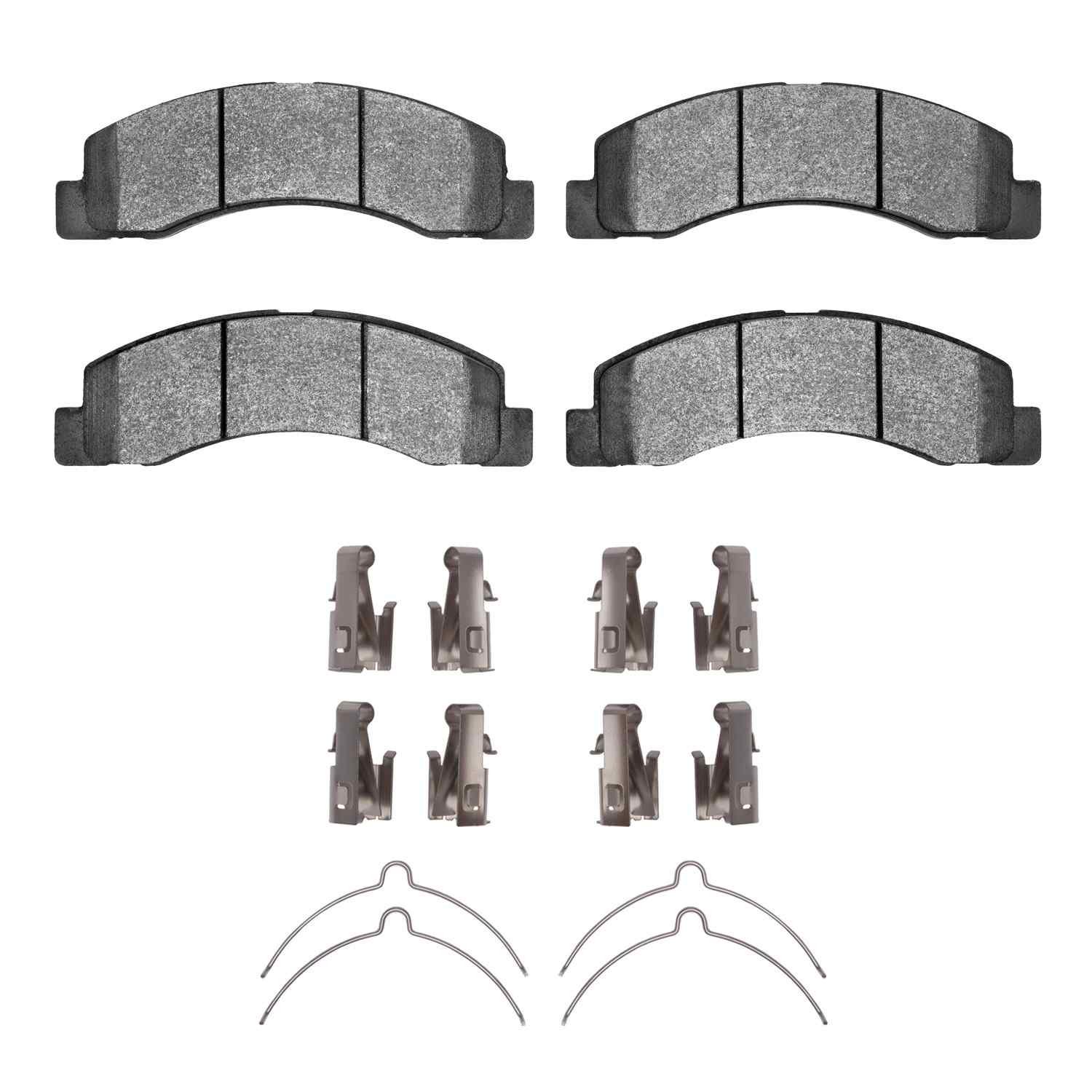 DF_2400075601_Fro.jpg R1 Concepts 99-05 Ford F-250 2WD (Super Duty) Front Performance Off-Road/Tow Brake Pads & Hardware Kit - Image 1