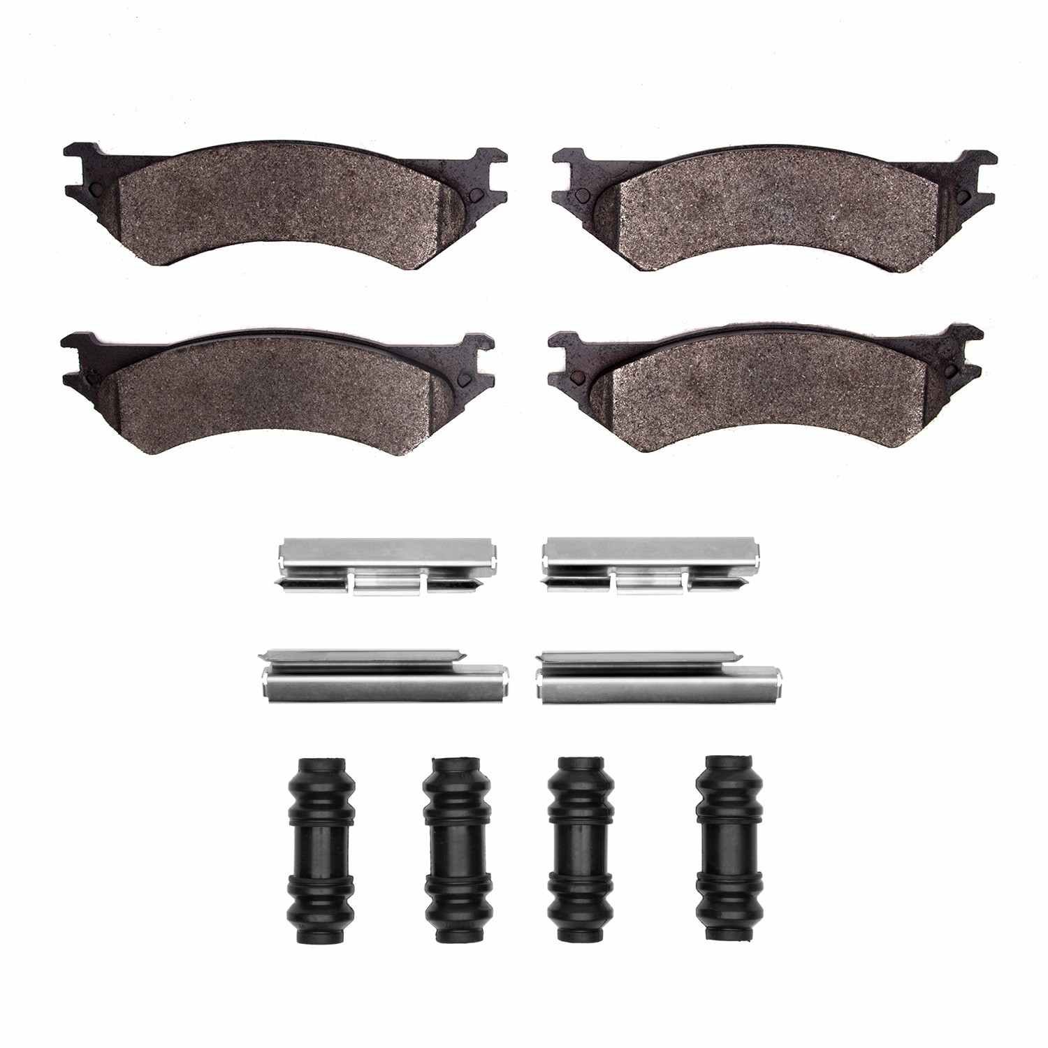 DF_2400080201_Fro.jpg R1 Concepts 99-07 Ford E-250 Econoline Rear Performance Off-Road/Tow Brake Pads & Hardware Kit - Image 1