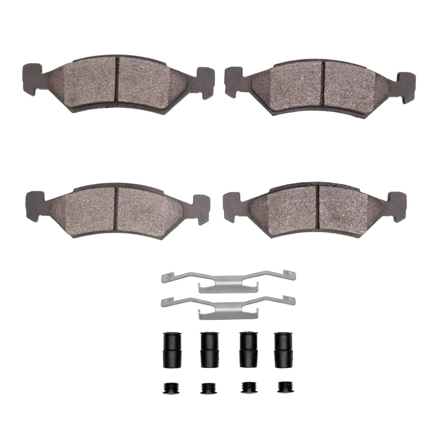 DF_2551017001_Fro.jpg R1 Concepts 81-89 Chrysler LeBaron Front Optimum OE Pads & Hardware Kit - Image 1