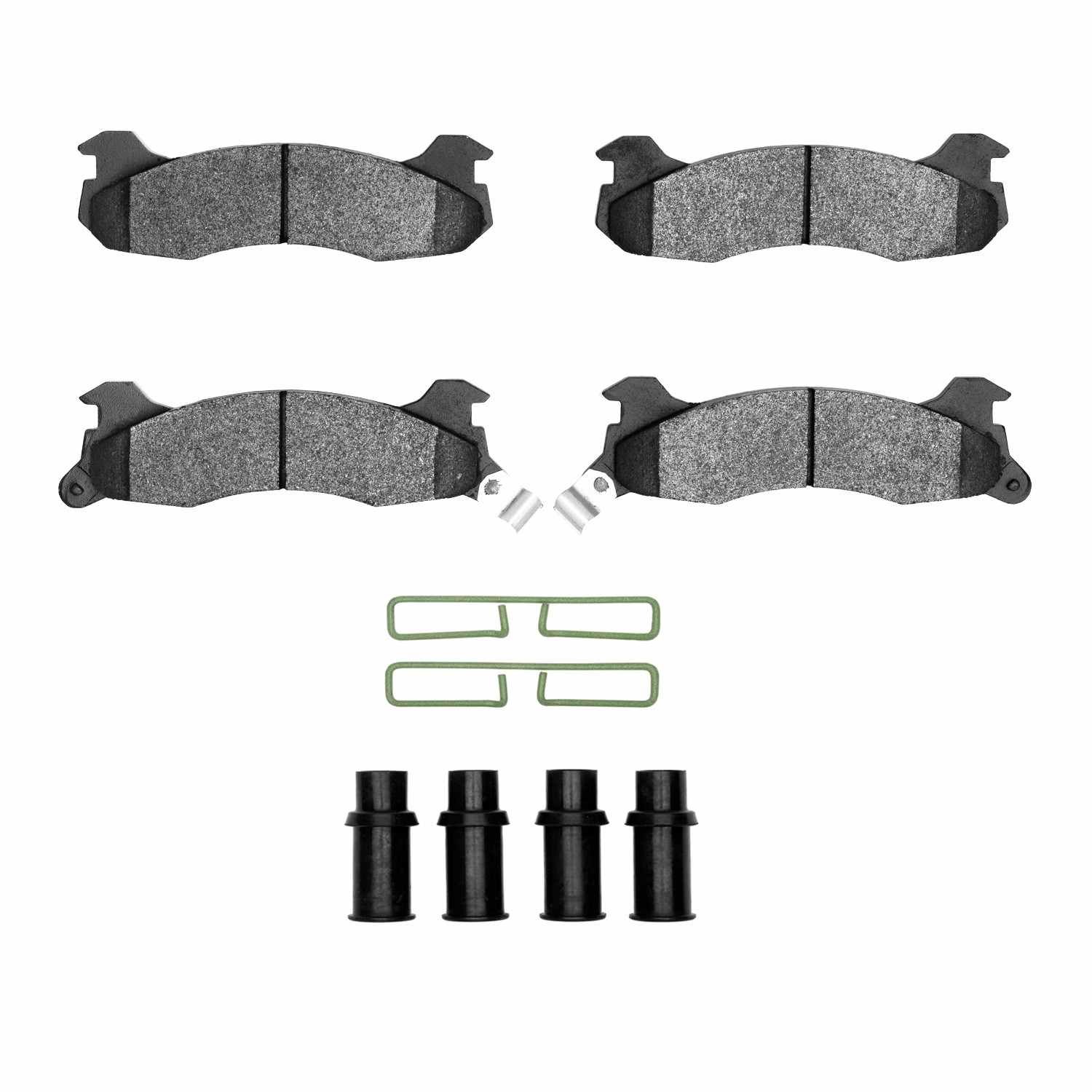 DF_2551020401_Fro.jpg R1 Concepts 84-86 Ford Mustang Rear Optimum OE Pads & Hardware Kit - Image 1
