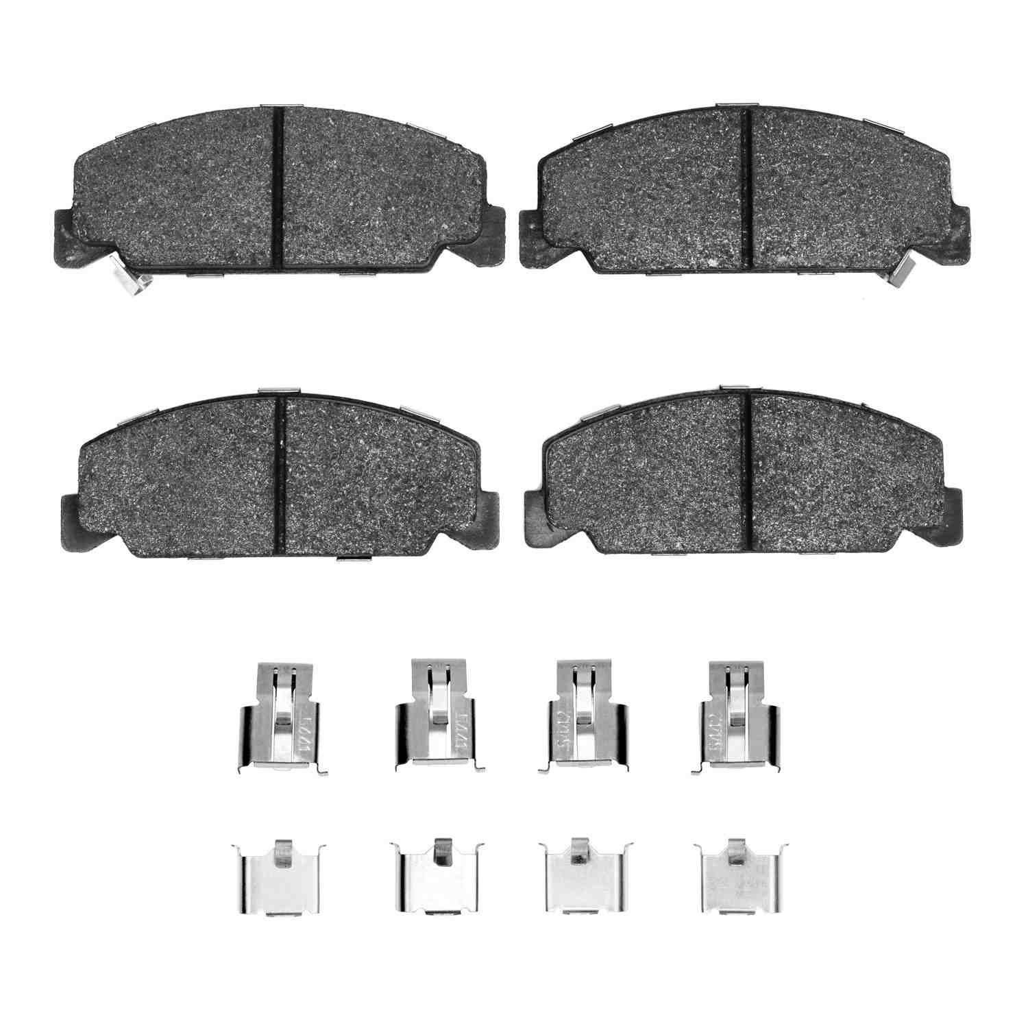 DF_2551027301_Fro.jpg R1 Concepts 84-85 Honda Accord Coupe Front Optimum OE Pads & Hardware Kit - Image 1