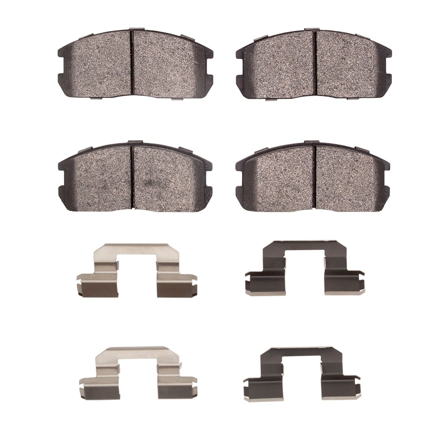 DF_2551029901_Fro.jpg R1 Concepts 85-90 Dodge Colt Front Optimum OE Pads & Hardware Kit - Image 1