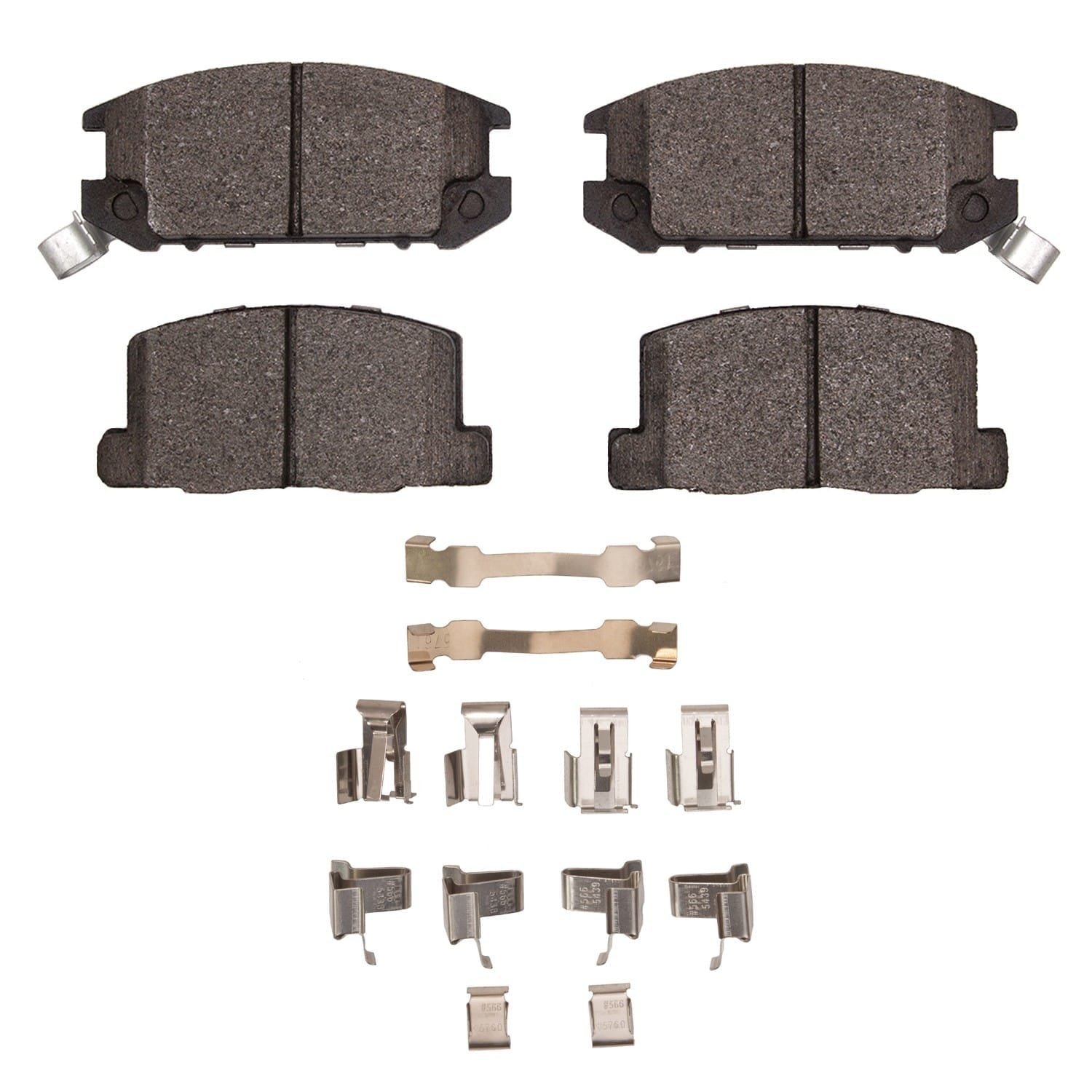 DF_2551030901_Fro.jpg R1 Concepts 85-89 Toyota MR2 Rear Optimum OE Pads & Hardware Kit - Image 1