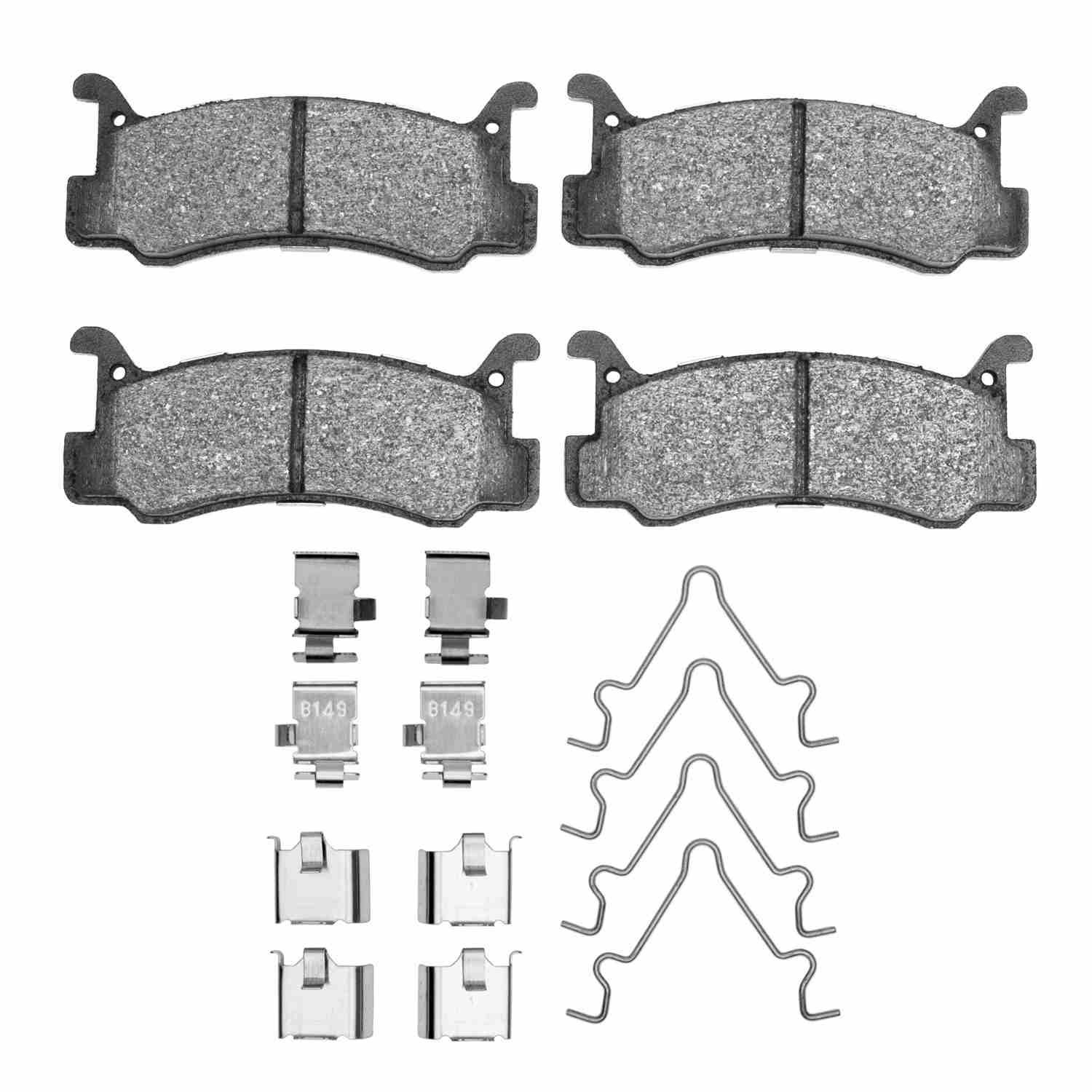 DF_2551036601_Fro.jpg R1 Concepts 87-95 Mazda 323 Rear Optimum OE Pads & Hardware Kit - Image 1