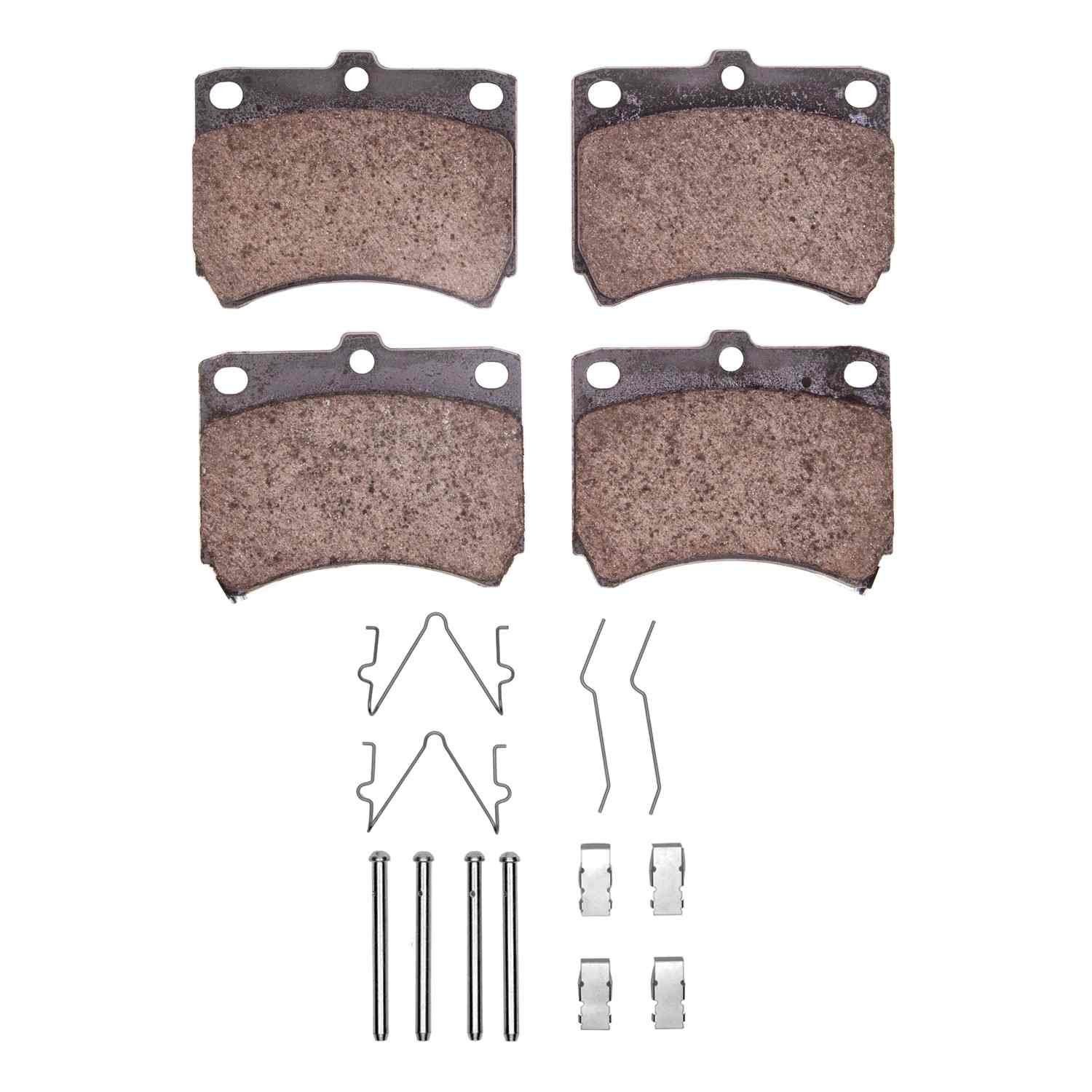 DF_2551040201_Fro.jpg R1 Concepts 88-93 Ford Festiva Front Optimum OE Pads & Hardware Kit - Image 1