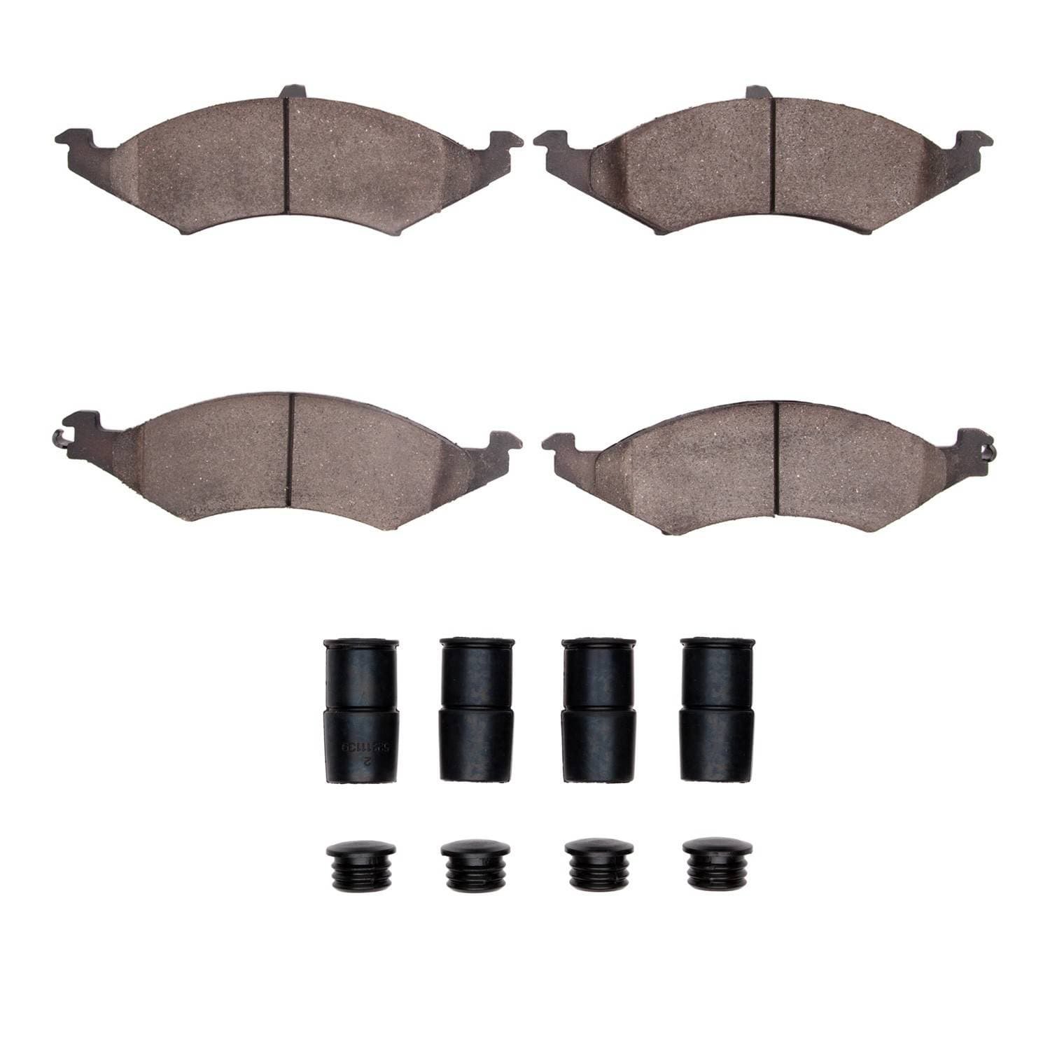 DF_2551042101_Fro.jpg R1 Concepts 86-93 Ford Taurus (Excl SHO) Front Optimum OE Pads & Hardware Kit - Image 1