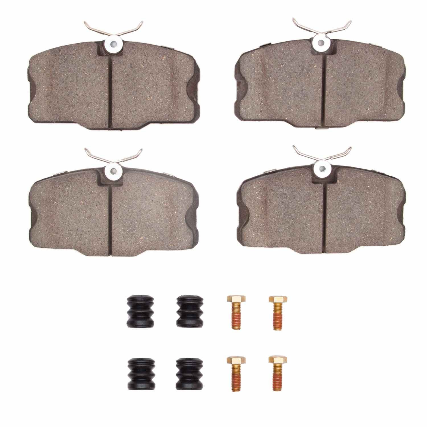 DF_2551042501_Fro.jpg R1 Concepts 84-85 Mercedes-Benz 500SEC Front Optimum OE Pads & Hardware Kit - Image 1