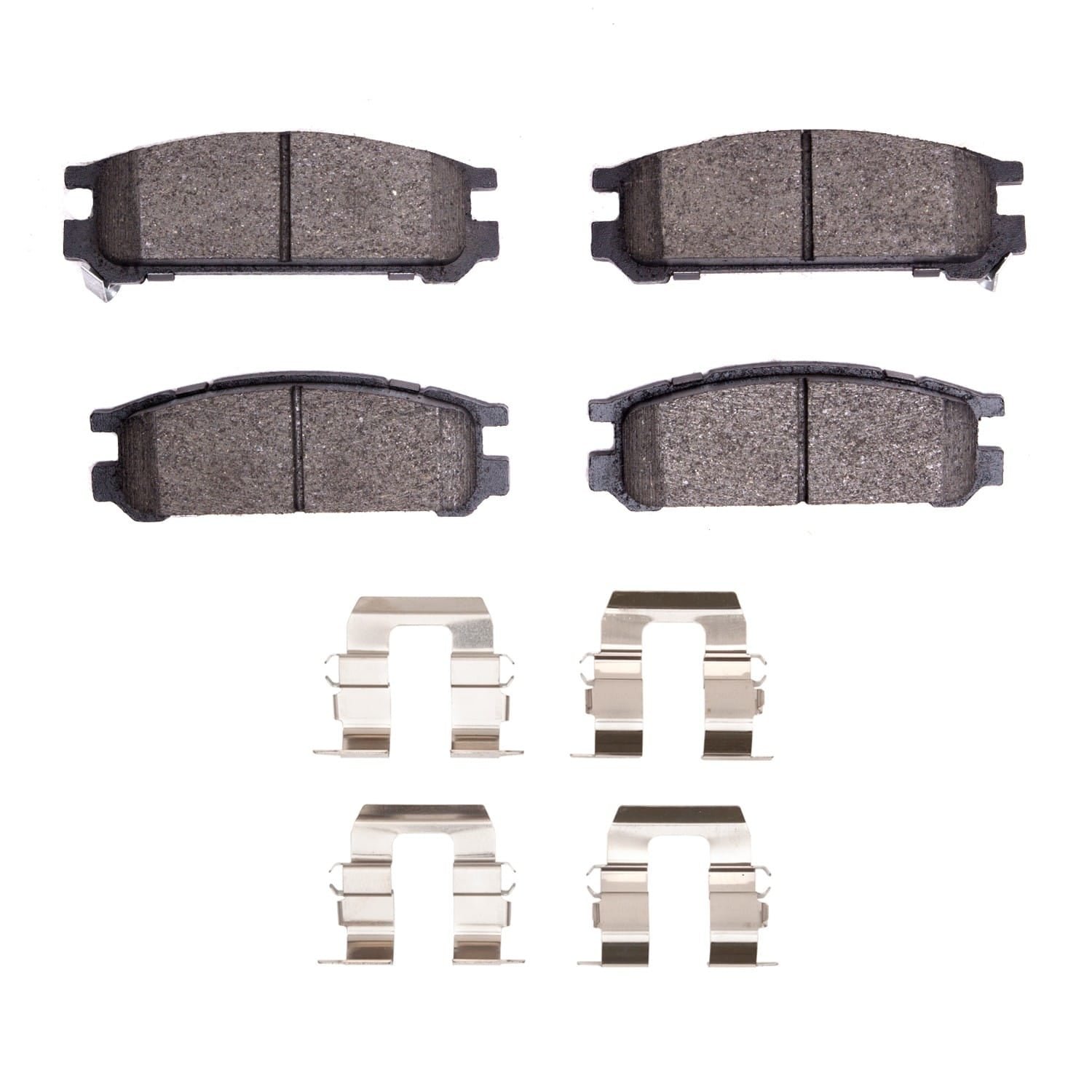 DF_2551047101_Fro.jpg R1 Concepts 90-99 Subaru Impreza Rear Optimum OE Brake Pads & Hardware Kit - Image 1