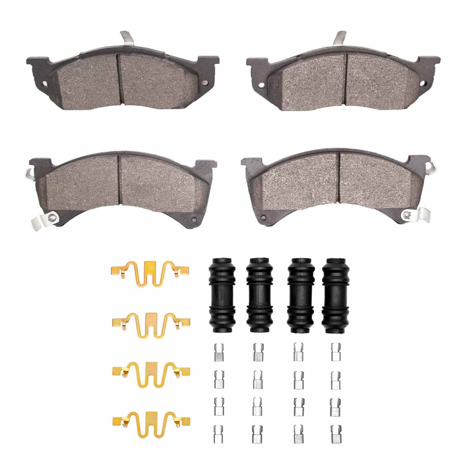 DF_2551047801_Fro.jpg R1 Concepts 88-90 Chrysler Dynasty Front Optimum OE Pads & Hardware Kit - Image 1