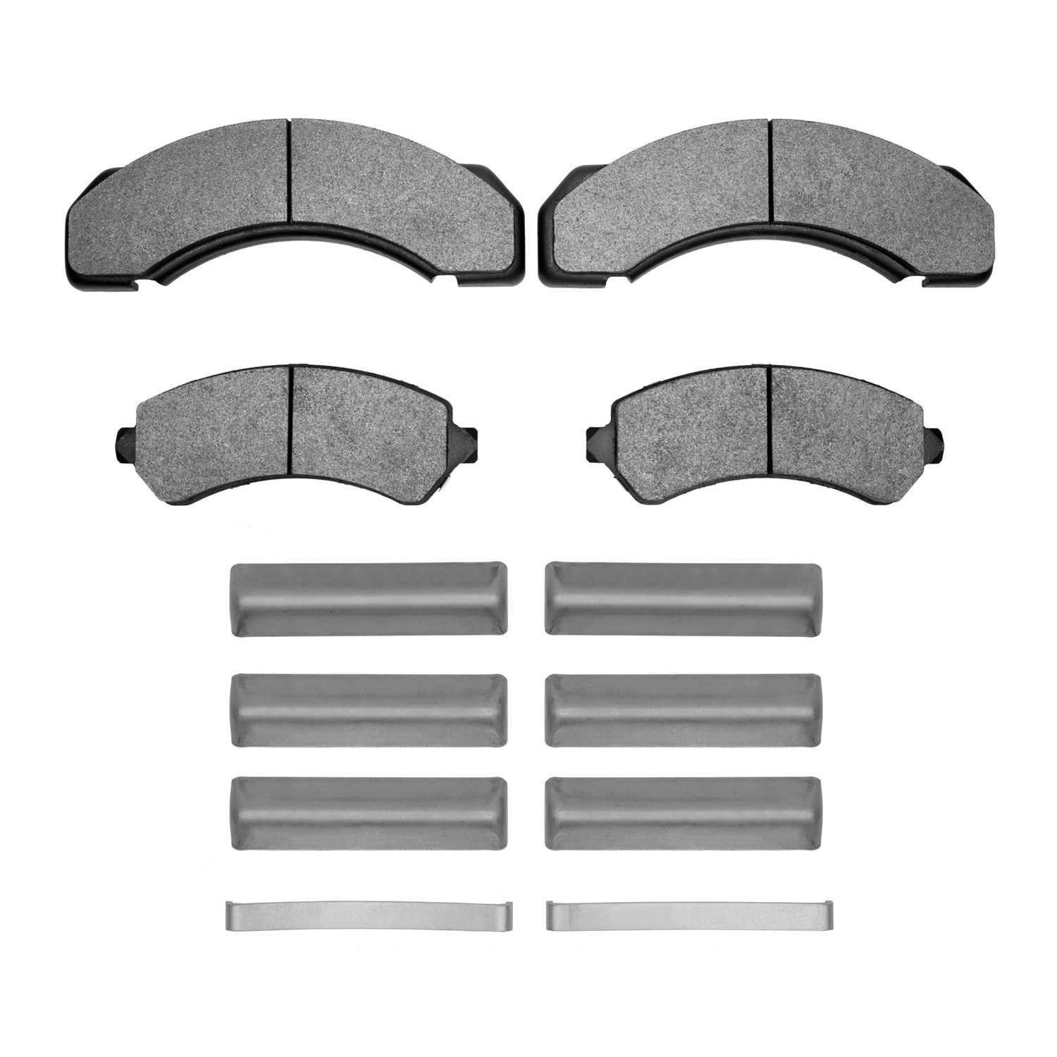 DF_2551071702_Fro.jpg R1 Concepts 95-00 Chevrolet C3500 Front/Rear Optimum OE Pads & Hardware Kit - Image 1