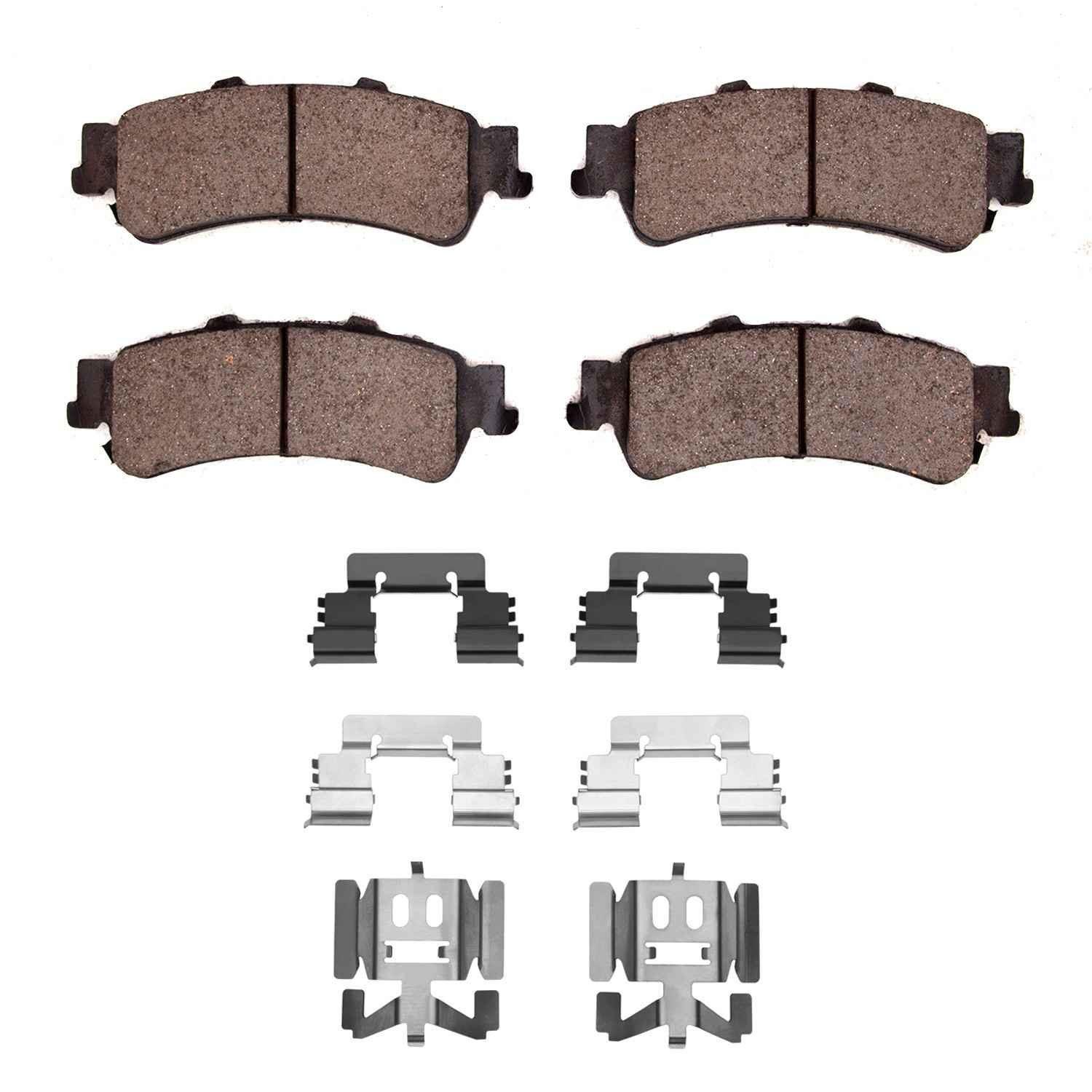 DF_2551079201_Fro.jpg R1 Concepts 99-11 Cadillac DeVille Rear Optimum OE Pads & Hardware Kit - Image 1