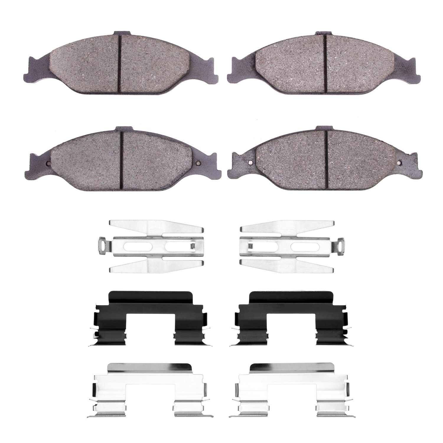 DF_2551080401_Fro.jpg R1 Concepts 99-04 Ford Mustang Front Optimum OE Pads & Hardware Kit - Image 1