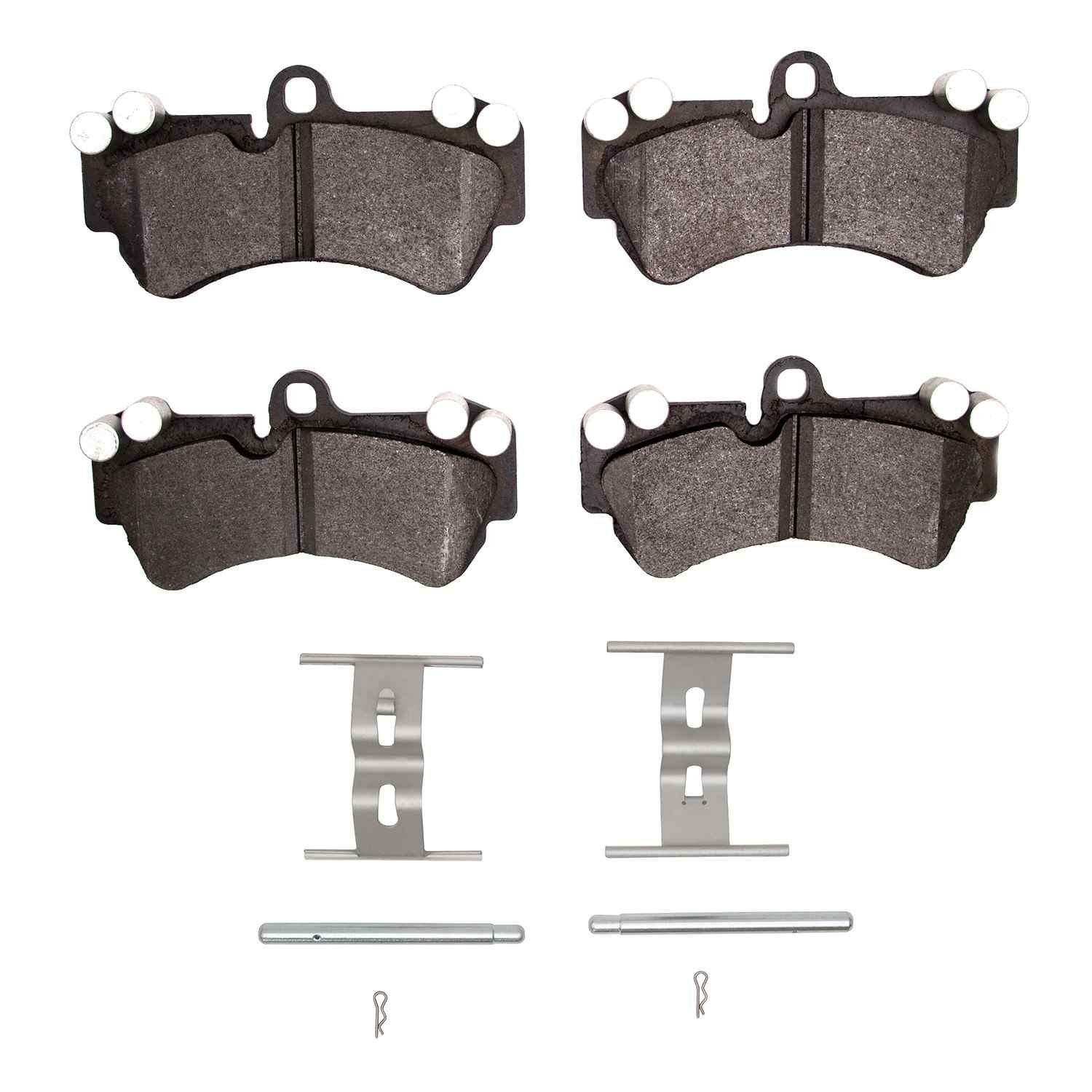 DF_2551100702_Fro.jpg R1 Concepts 03-18 Volkswagen Touareg Front Optimum OE Brake Pads and Hardware Kit - Image 1