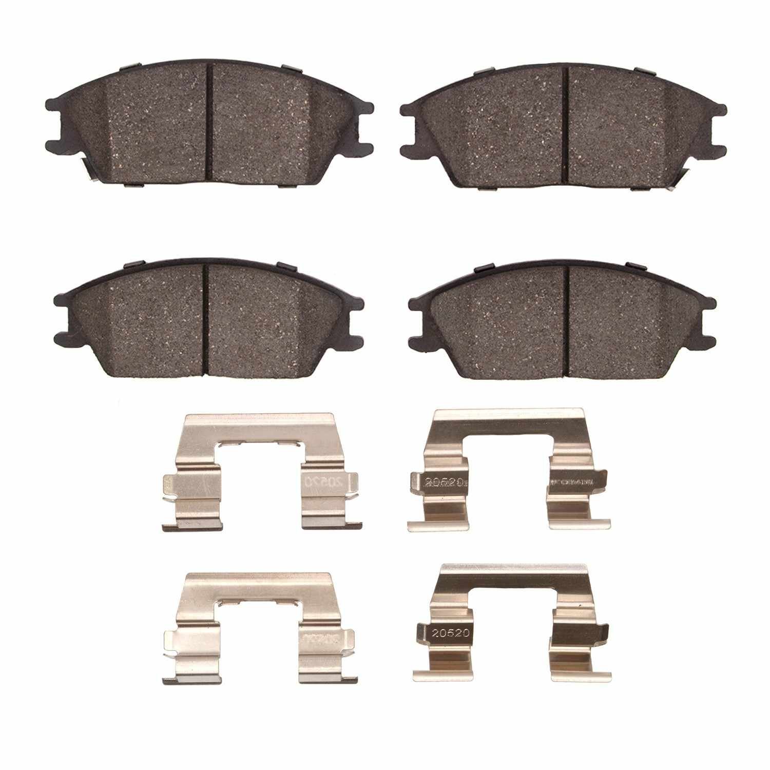 DF_2552044001_Fro.jpg R1 Concepts 87-99 Hyundai Excel Front Optimum OE Pads & Hardware Kit - Image 1