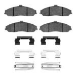 R1 Concepts 97-10 Chevrolet Corvette Front Optimum OE Brake Pads & Hardware Kit